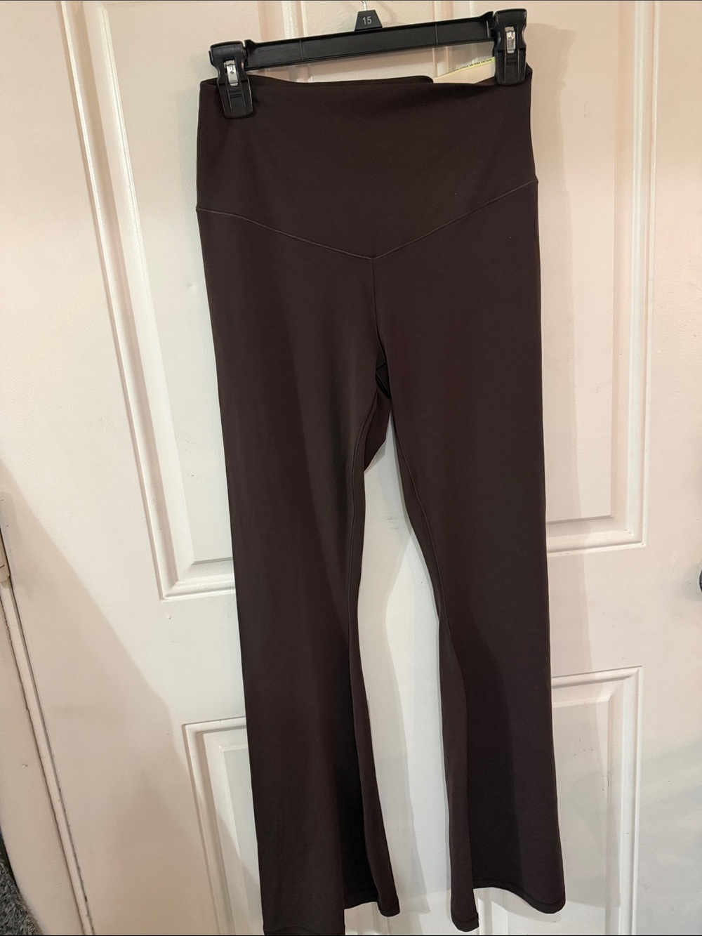 aerie High-Waist Brown Boot-Cut Flare Pants size large/short